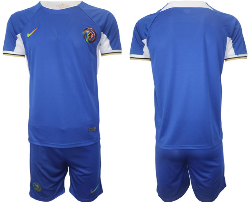 Men 2023-2024 Club Chelsea FC home blank blue Soccer Jersey